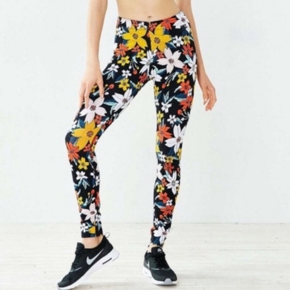 Nike Leg-A-See Hawaii Floral-print Dri-fit Leggings Woman’s Size Large - Picture 1 of 11